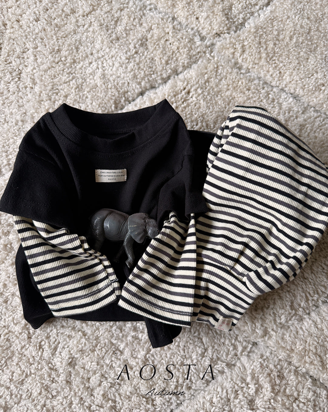 ［Aosta］Crayon Layered Tee