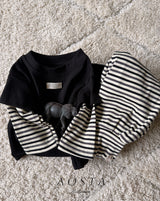 ［Aosta］Crayon Layered Tee