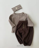 ［Aosta］Cookie Stripe Tee