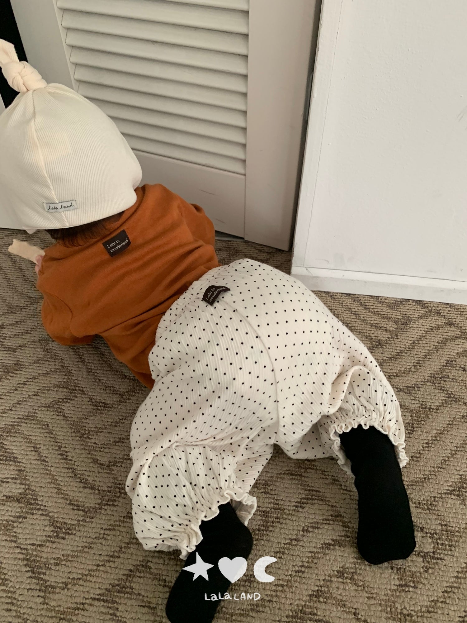 ［Lala land］Dot sausage pants