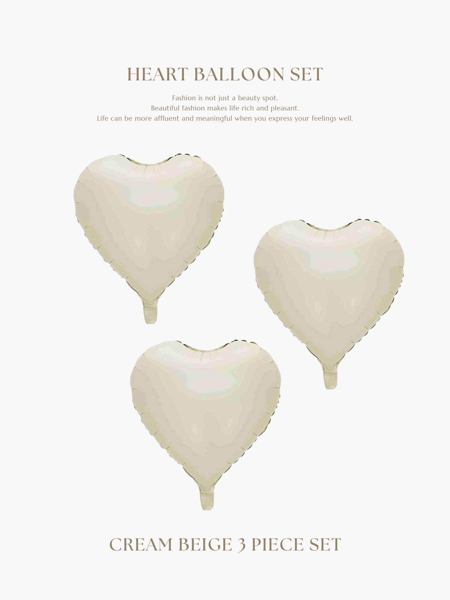 Heart balloon set