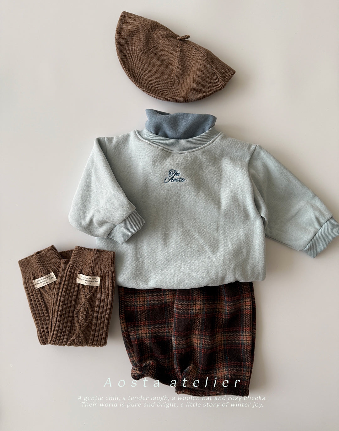 ［Aosta］Check pants