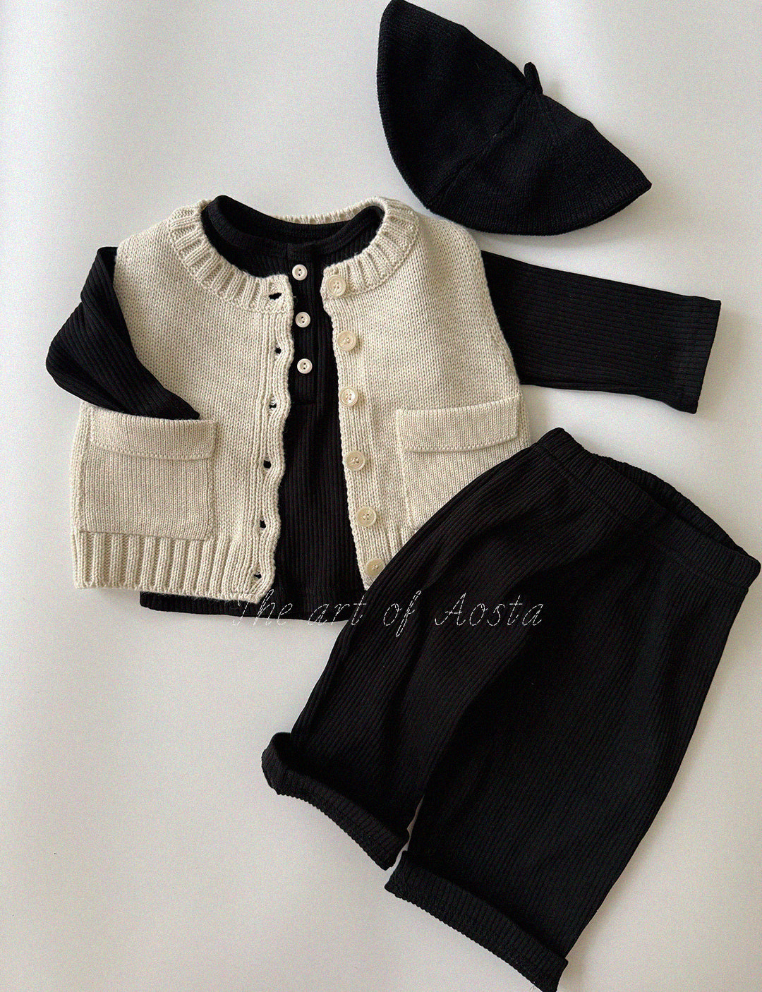 ［Aosta］Butter Button Tee
