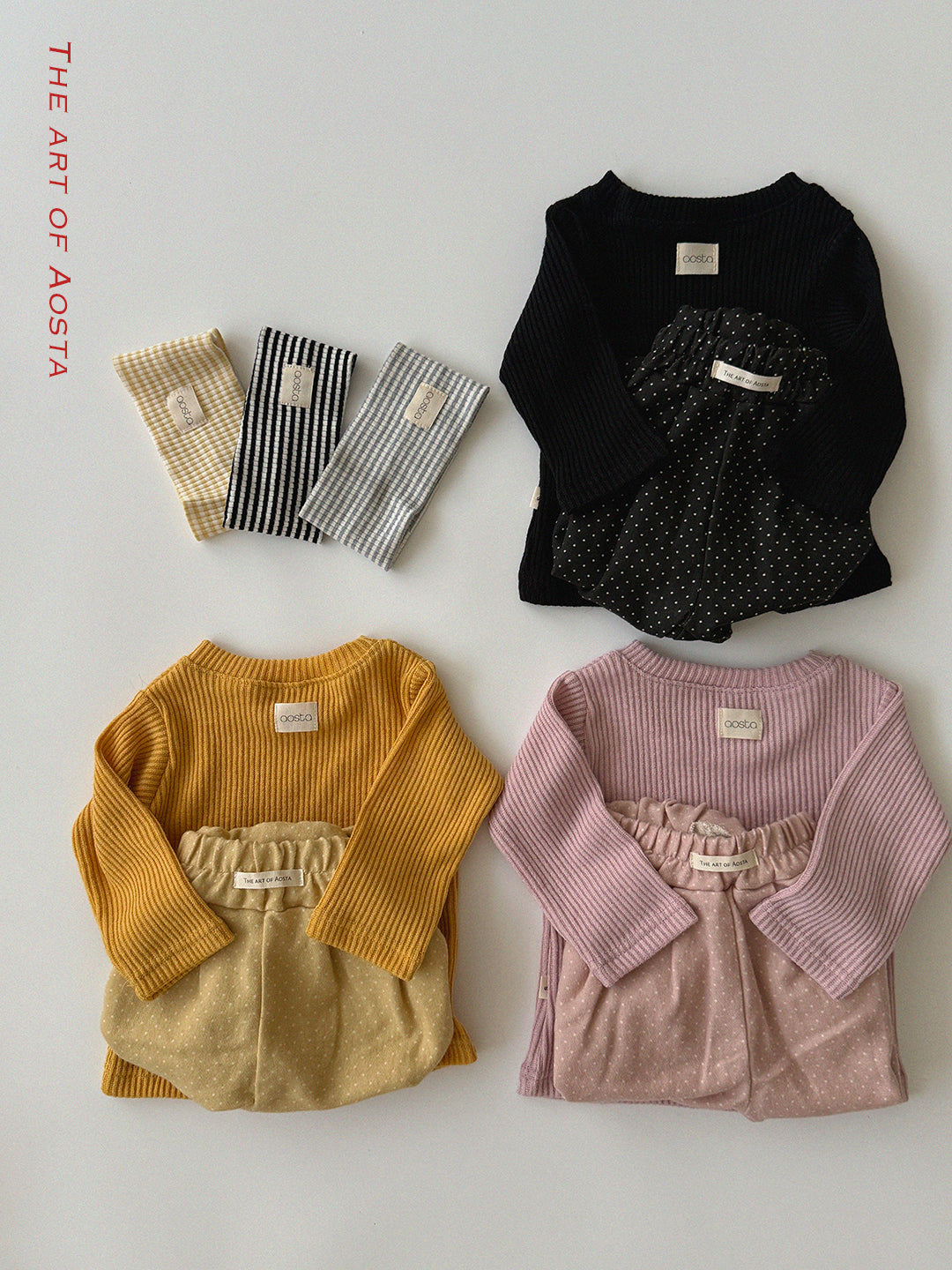 ［Aosta］Milk Dot Pants