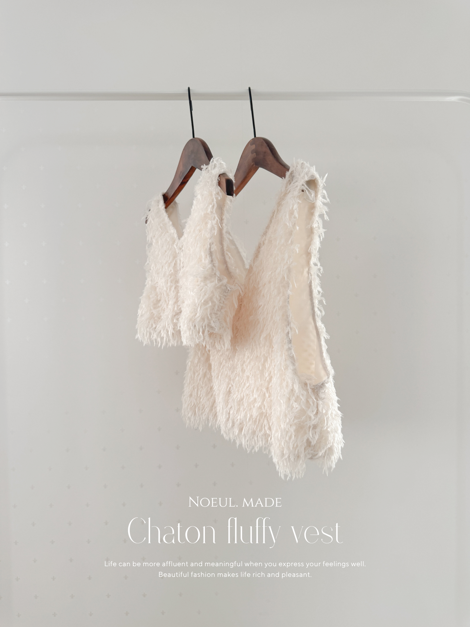 *Noeul.made* Chaton fluffy vest (mom)