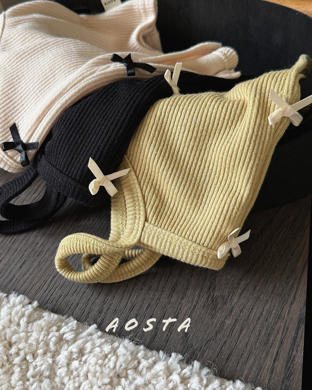 ［Aosta］Bibi Ribbon Vest