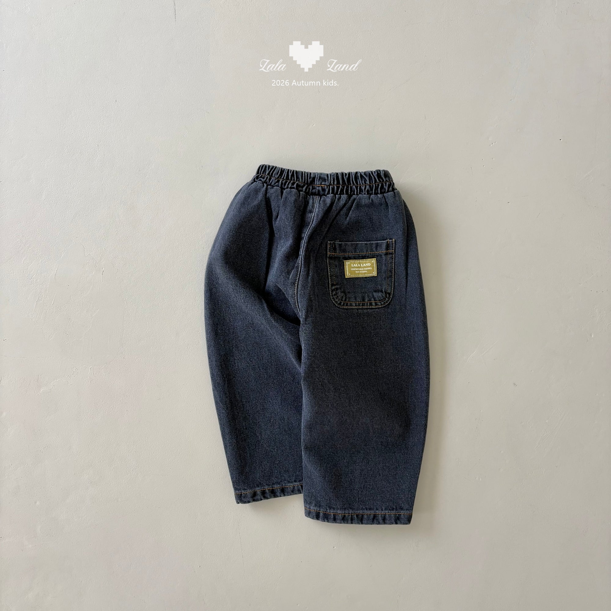 ［Lala land］Wide curveed pants