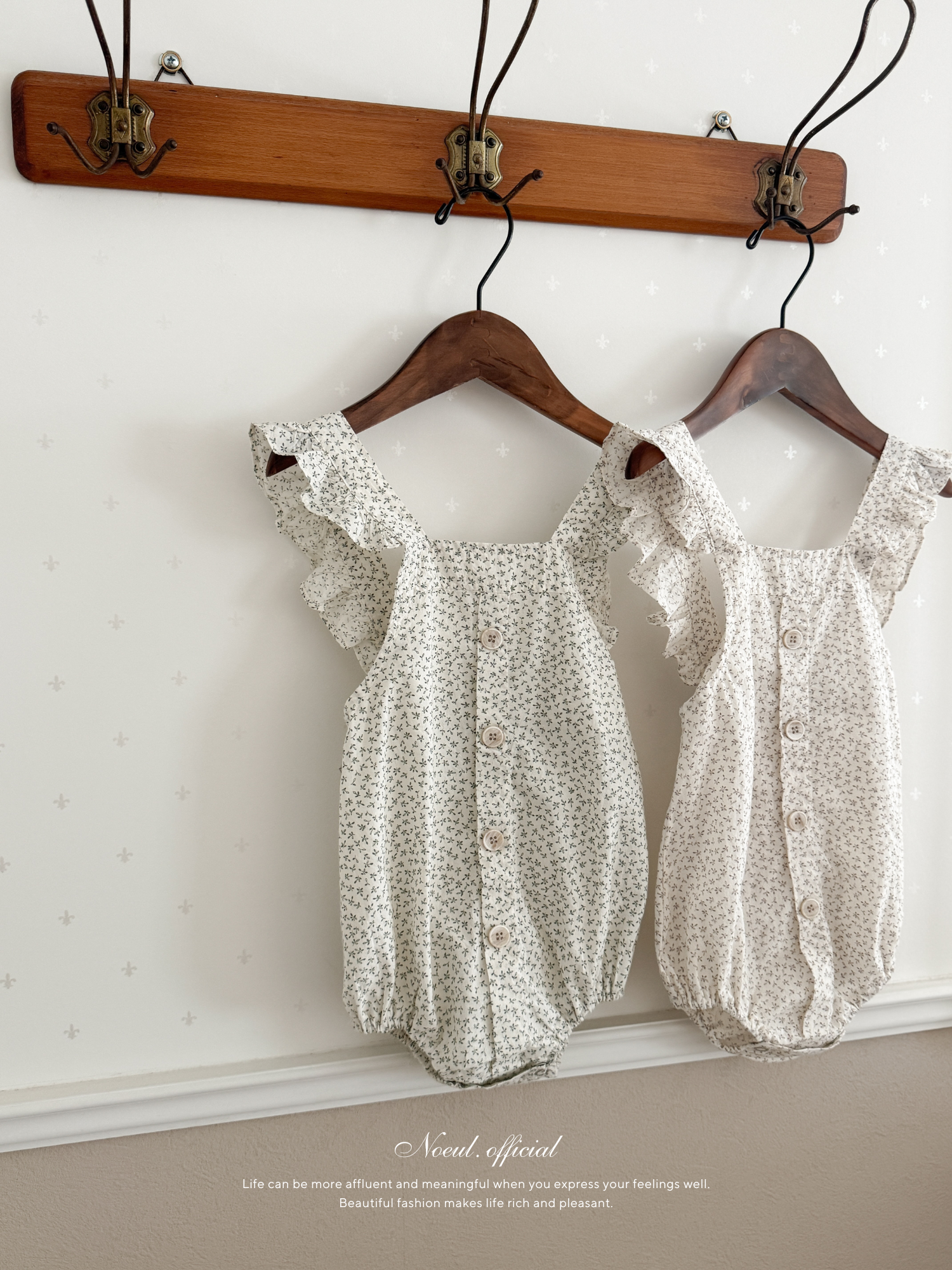 Charming frill rompers