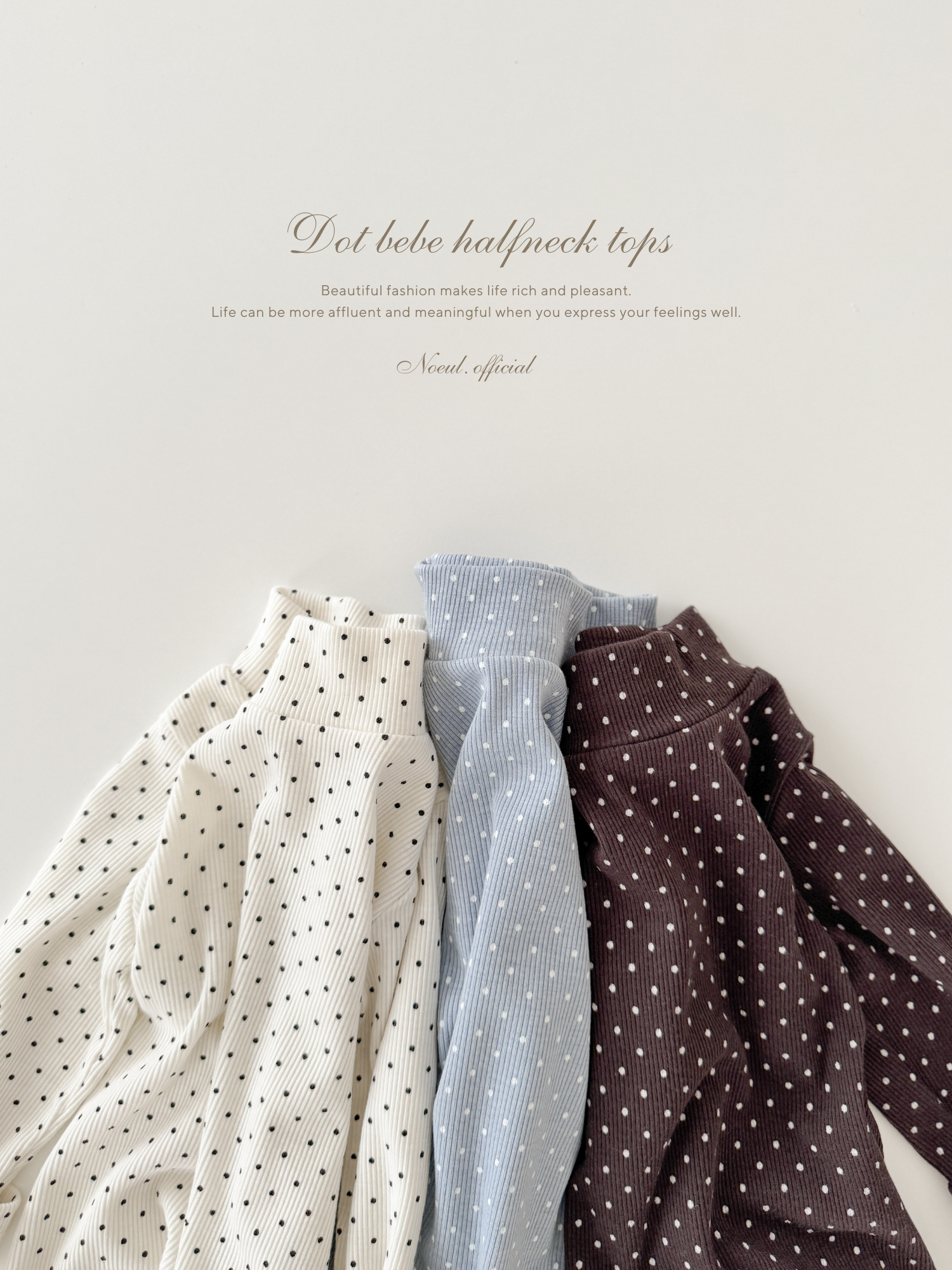 Dot bebe halfneck tops