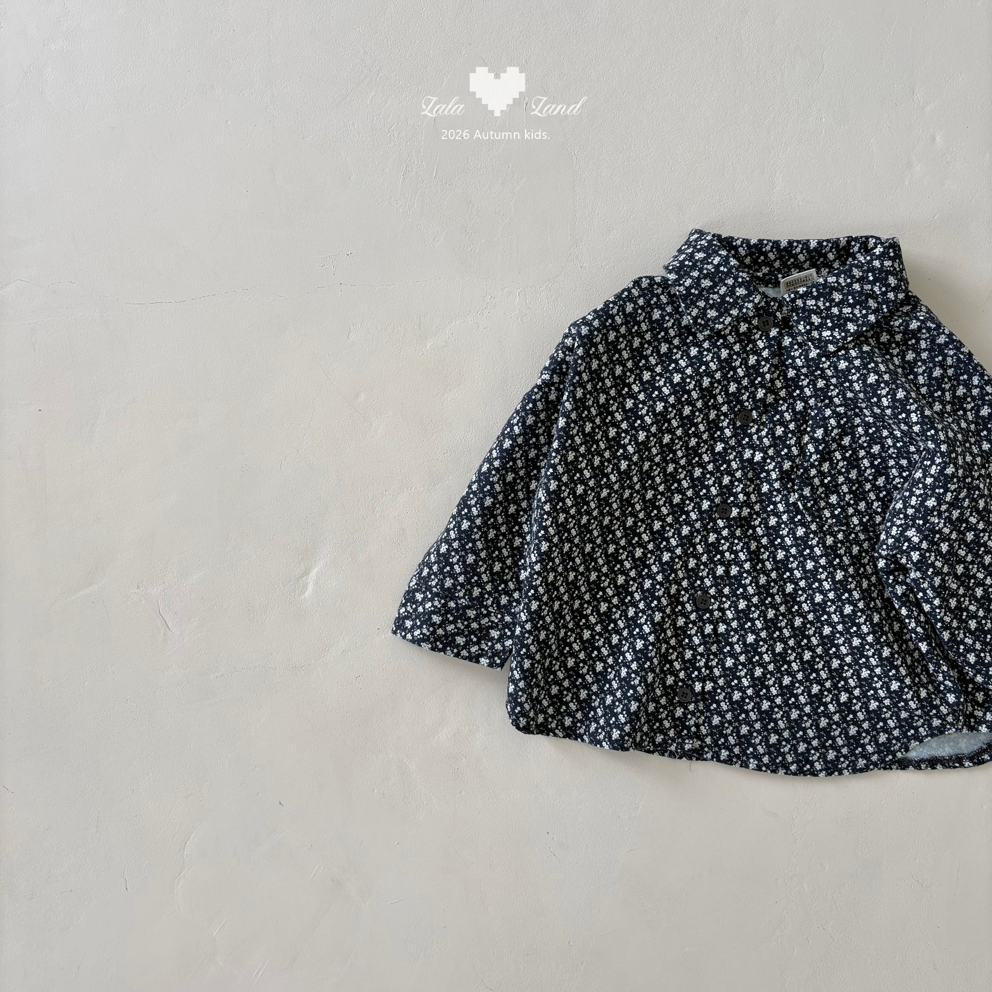 ［Lala land］Flour collar shirt