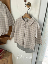 ［OREN］Leandre check rompers