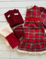 ［Aosta］Check one-piece