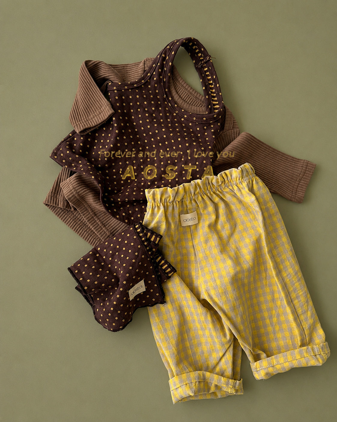 ［Aosta］Choco Chip Halter Neck