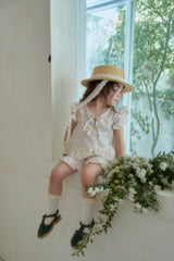 ［momo ann］Lilly flower frill set