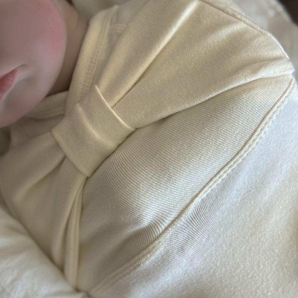 ［peekaboo］Ribbon newborn set (short sleeve)