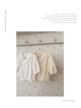 Waffle frill wrap newborn rompers