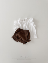 *Noeul.made* Muffin frill blouse