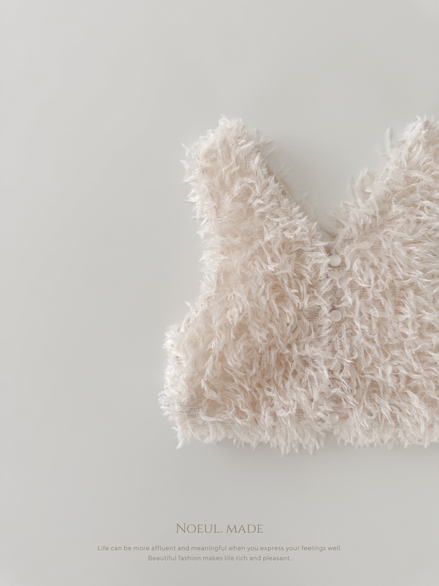*Noeul.made* Chaton fluffy vest (baby & kids)