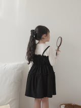 Shirring flare one-piece