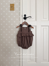 ［Anne shirley × Noeul.］Canelé check rompers