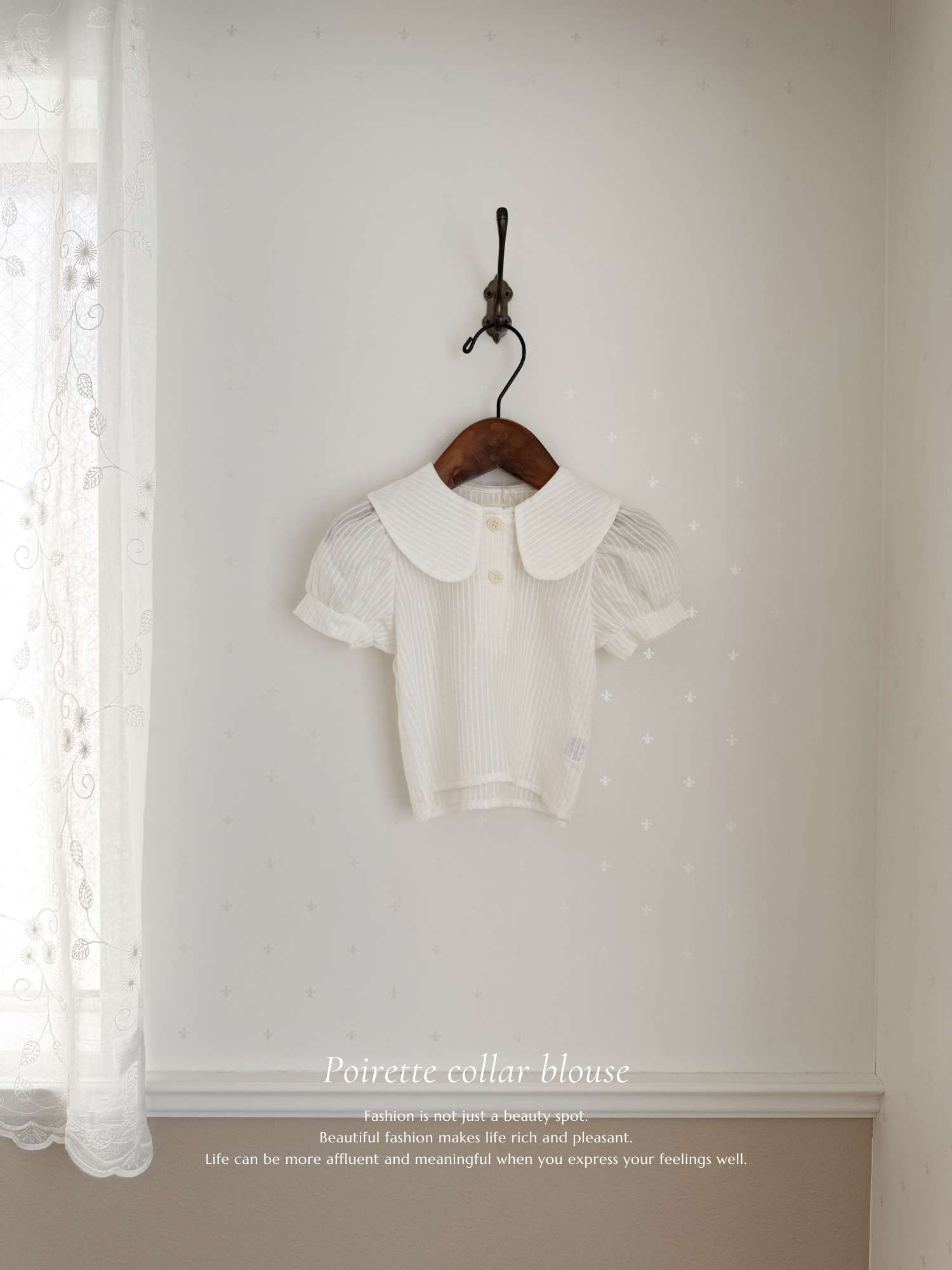 Poirette collar blouse