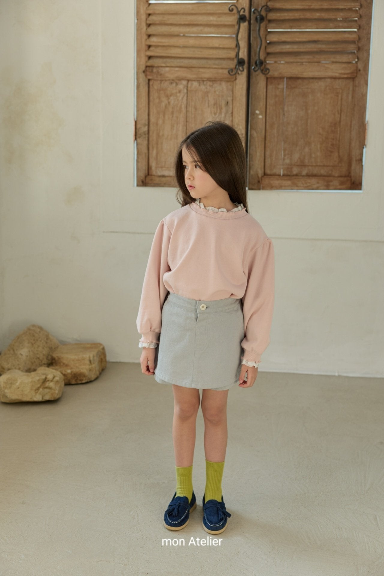 ［mon Atelier］Mini wrap pants