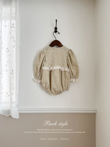 ［Anne shirley × Noeul.］Chanpagne flower rompers