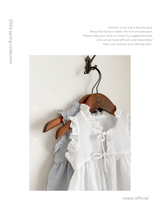 Layered ribbon frill one-piece (baby)