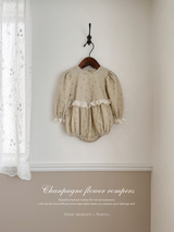 ［Anne shirley × Noeul.］Chanpagne flower rompers