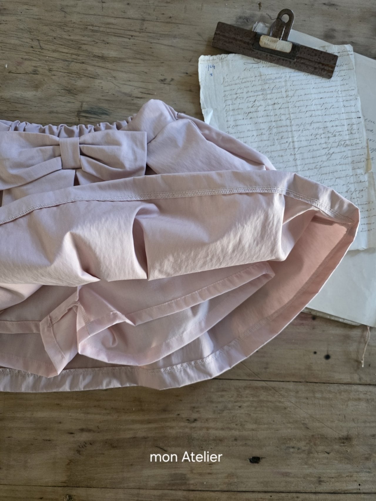 ［mon Atelier］Ribbon skirt
