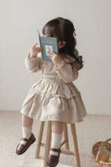 Dobby frill suspender skirt