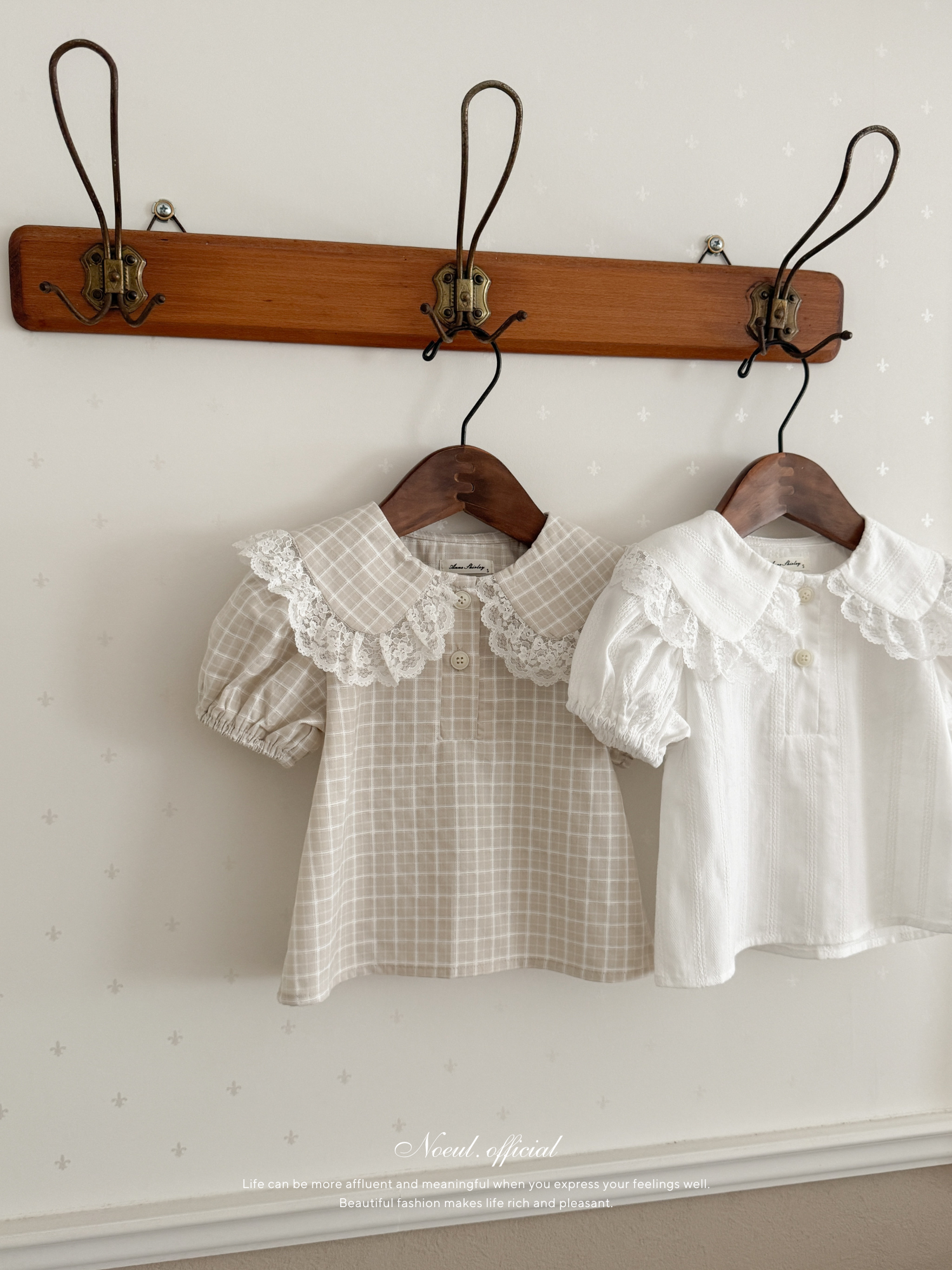 Roan lace collar blouse