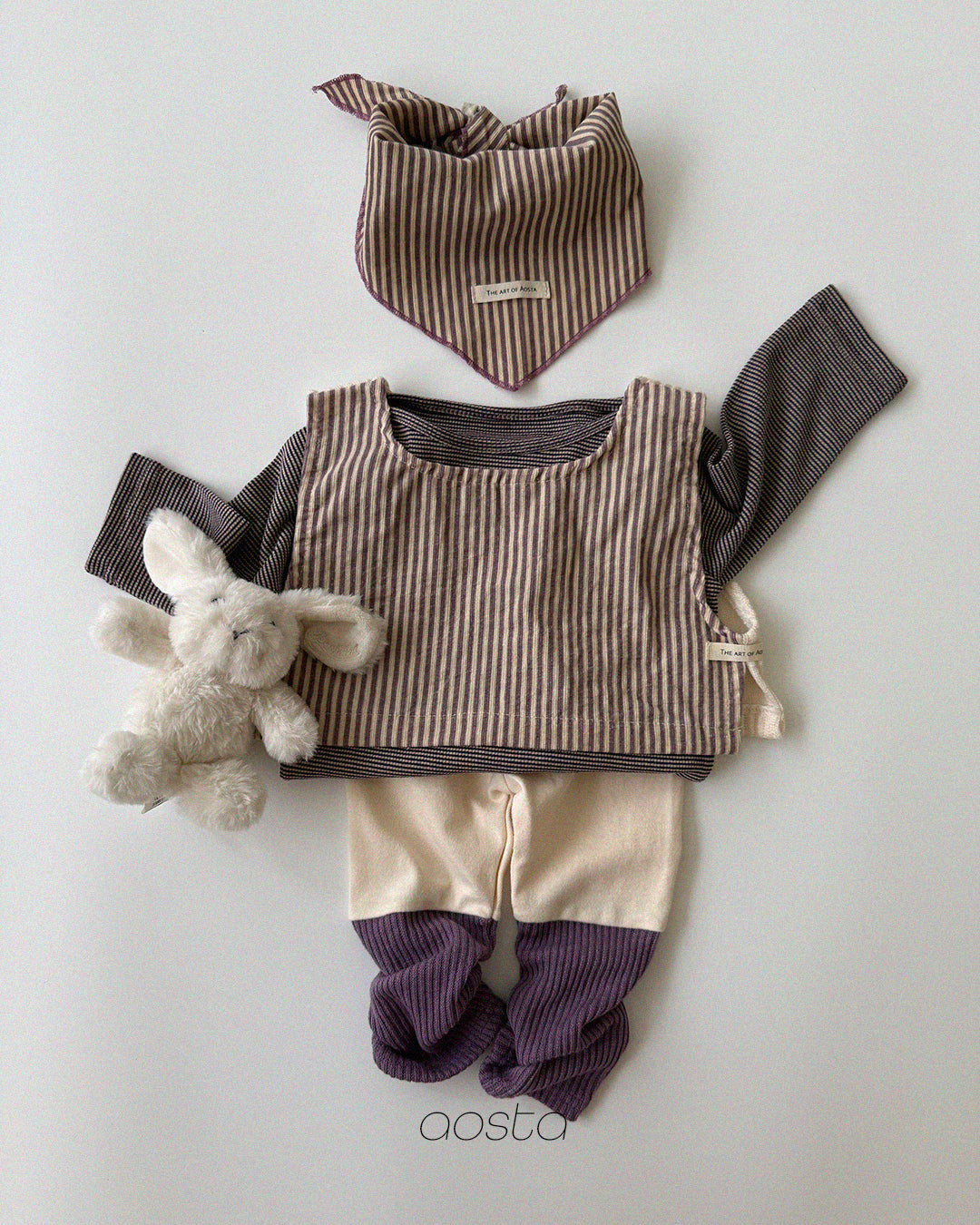［Aosta］Louis Stripe Vest