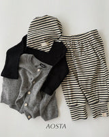 ［Aosta］Crayon Stripe Pants