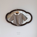 ［mkids］Billy check collar rompers