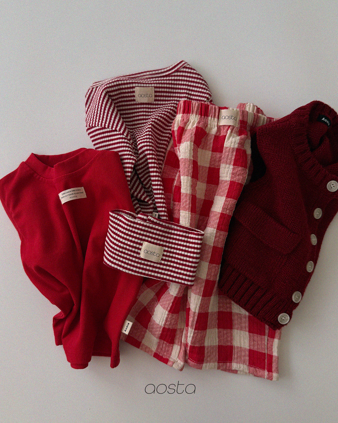 ［Aosta］Cookie Stripe Headband