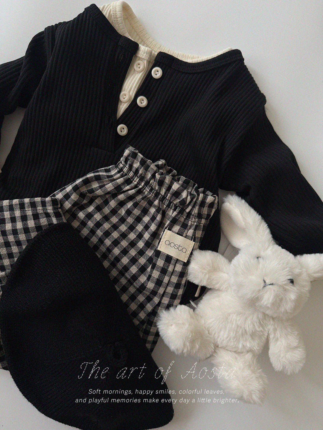 ［Aosta］Butter Button Tee