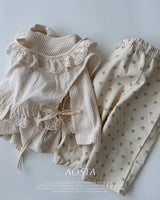 ［Aosta］Love Flower Pants