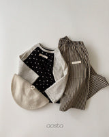 ［Aosta］Dot Raglan Tee