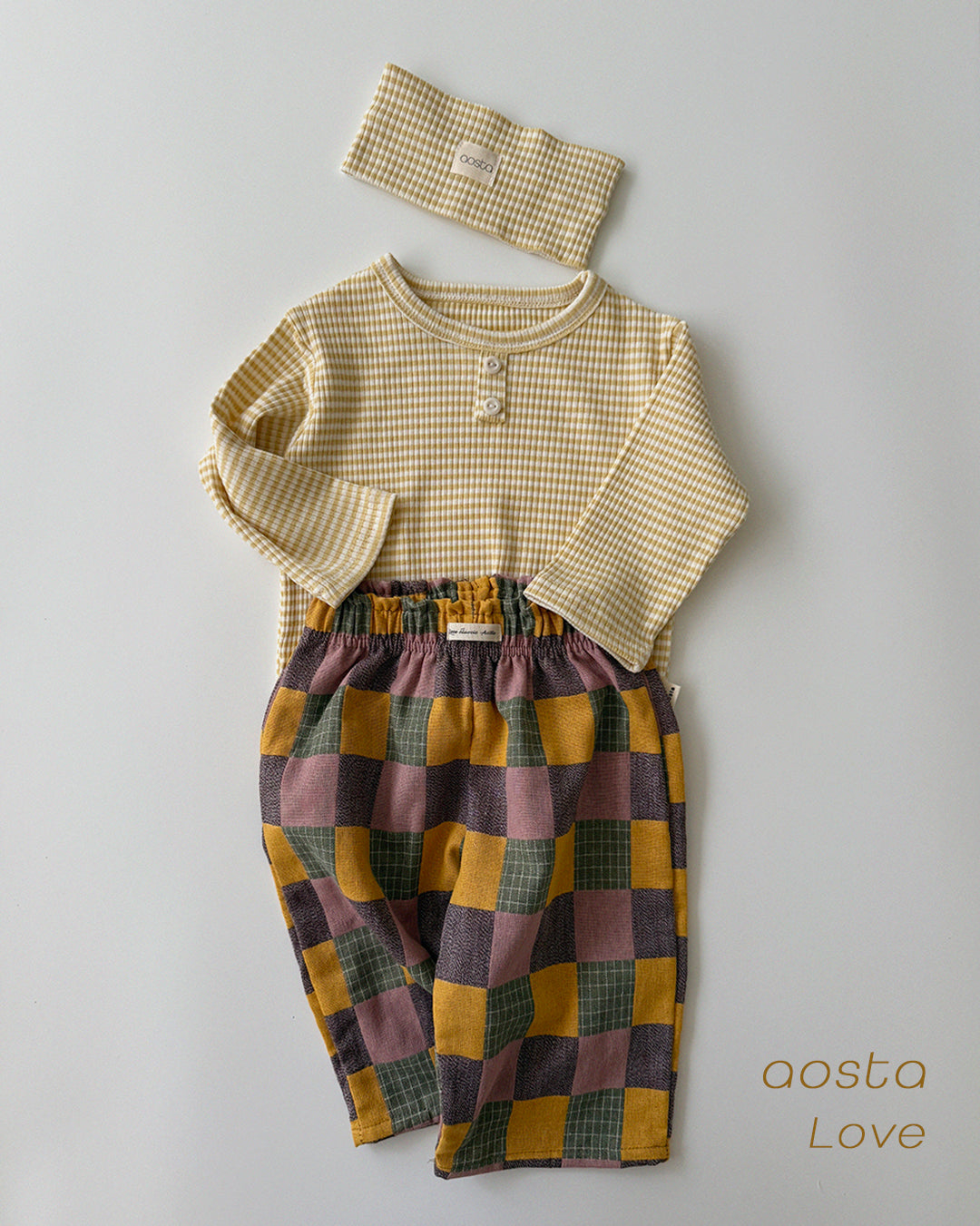 ［Aosta］Patchwork Pants