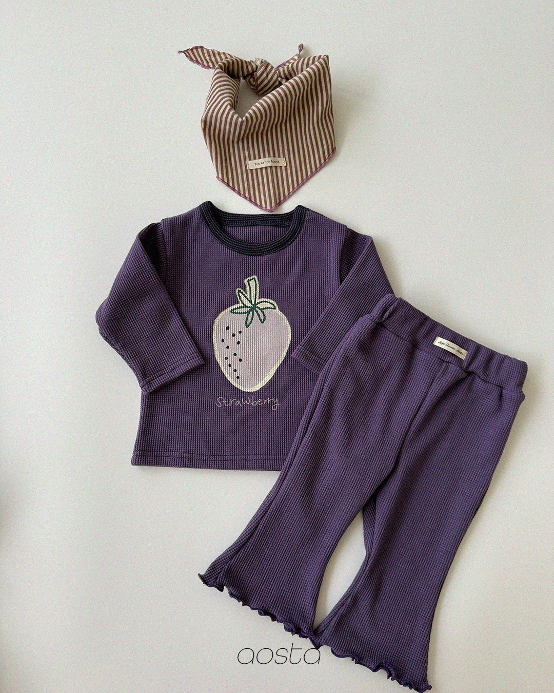 ［Aosta］Jelly Waffle Pants