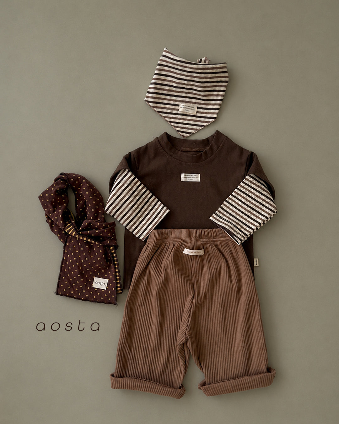 ［Aosta］Choco Chip Muffler