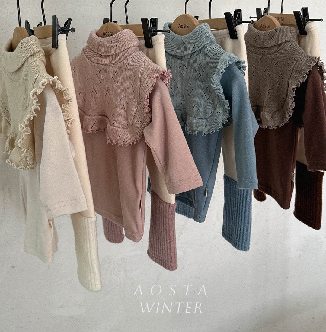 ［Aosta］Le ette frill turtleneck