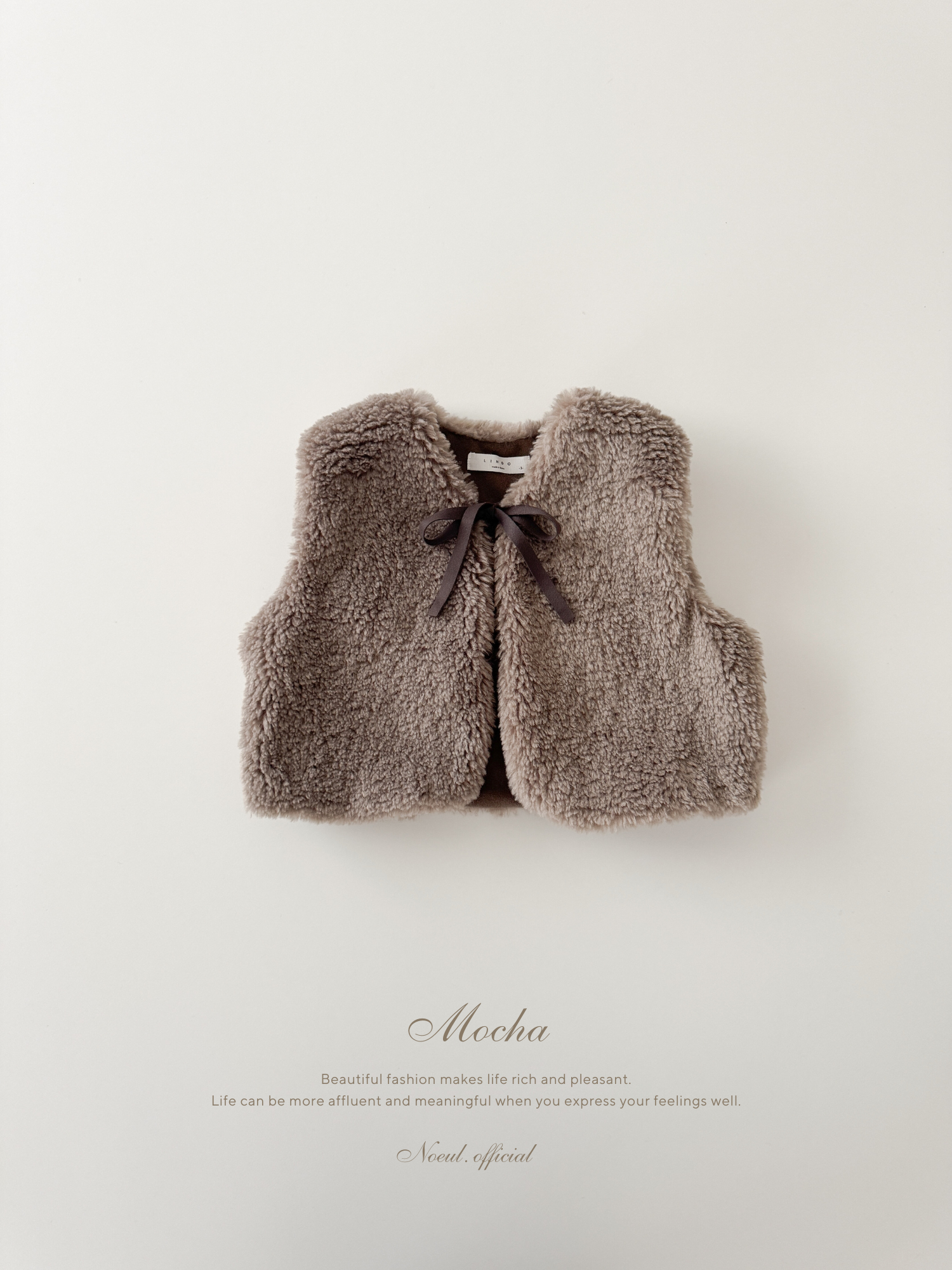 Betty fur ribbon vest