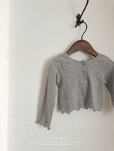 Heart button cross tee