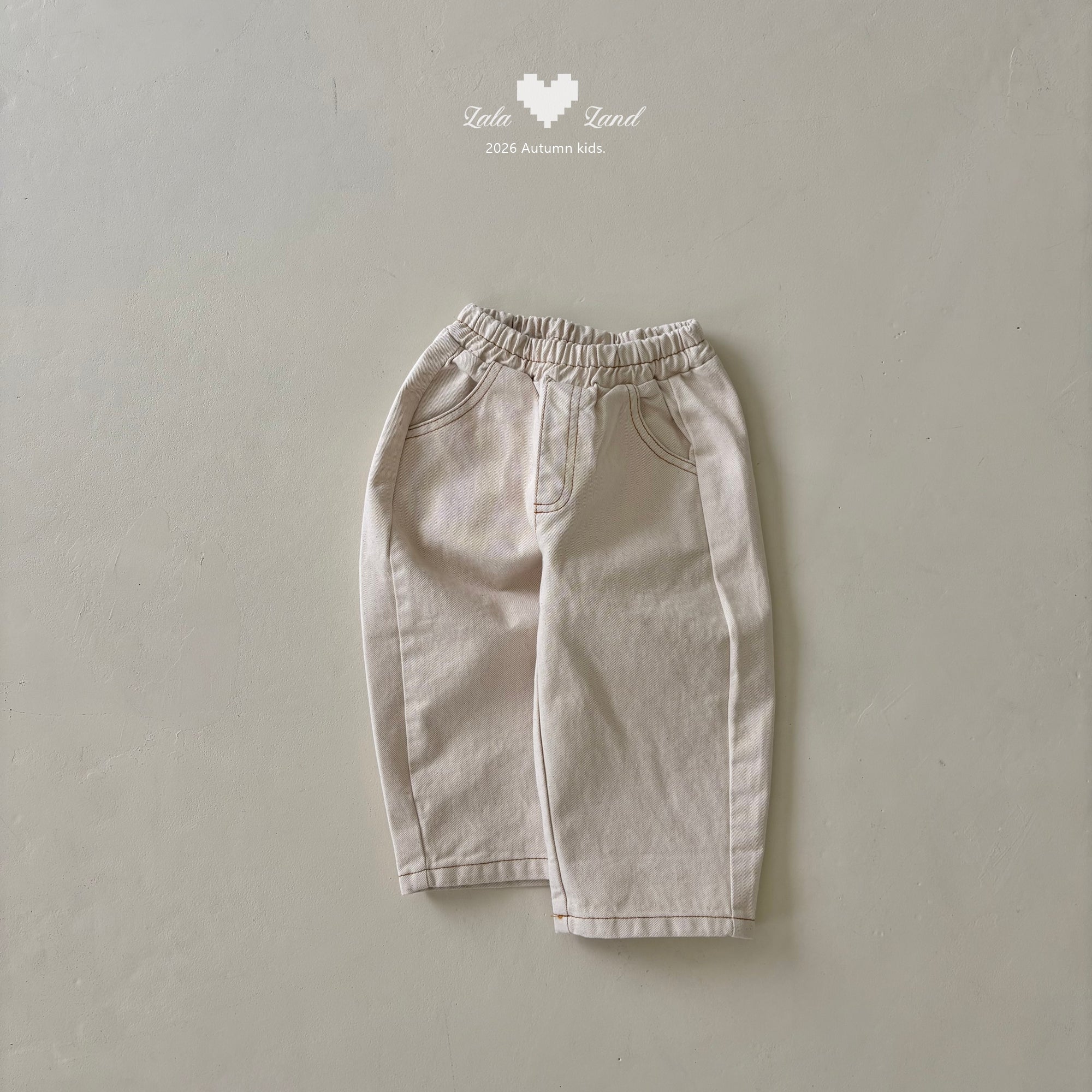 ［Lala land］Wide curveed pants