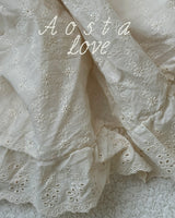 ［Aosta］Lace Cotton Open Dress