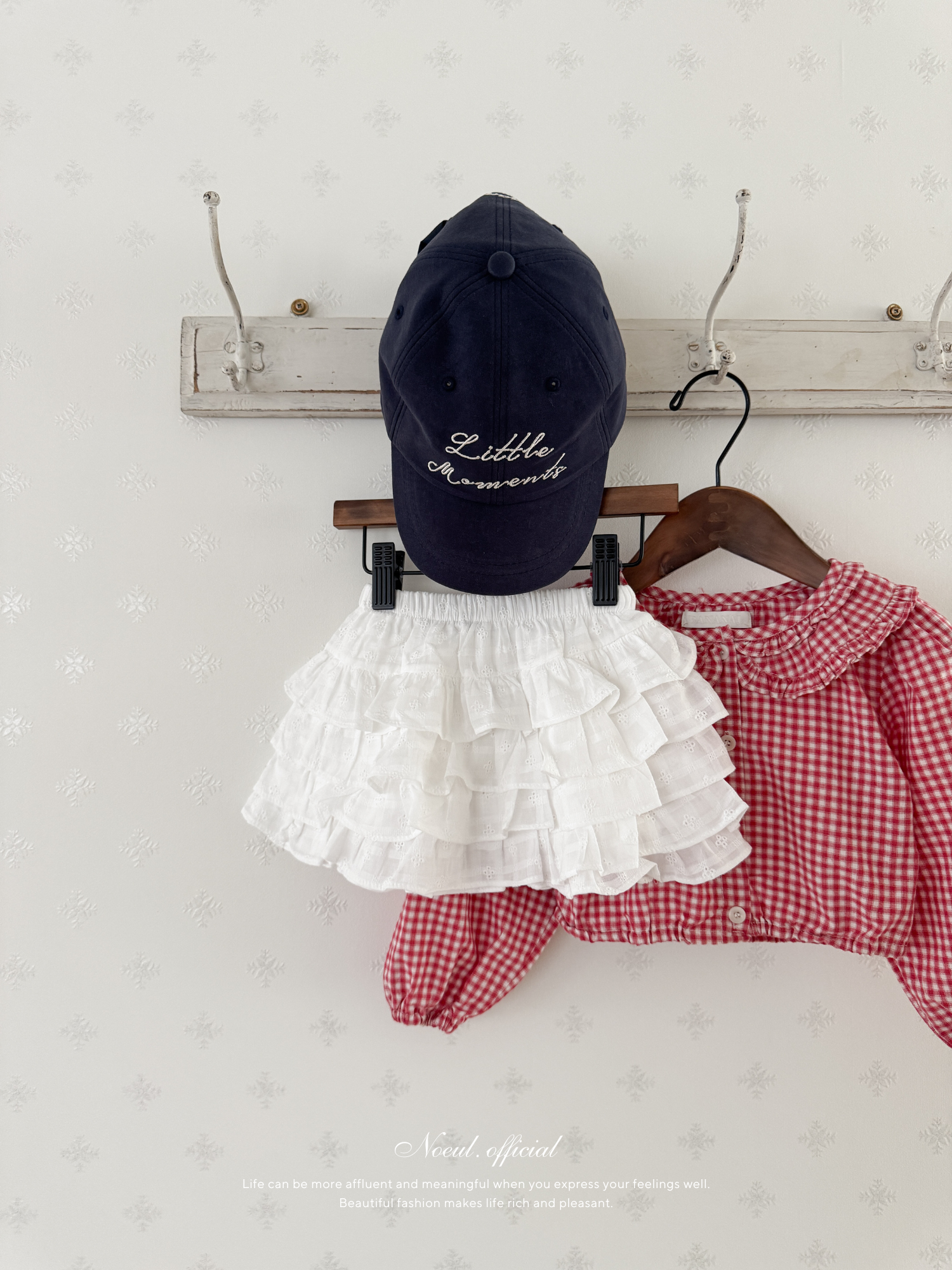 Bell check blouse