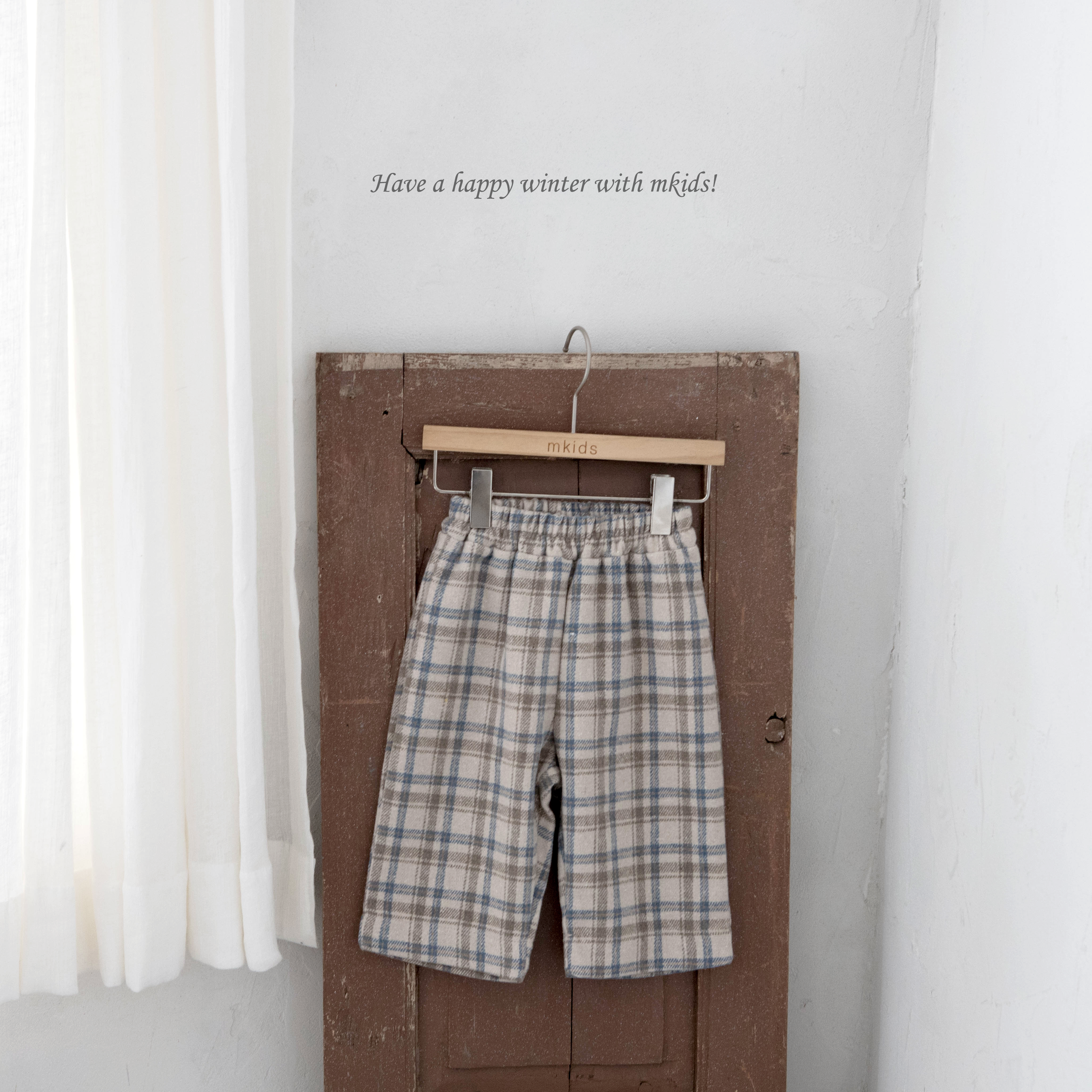 ［mkids］Oliver check pants