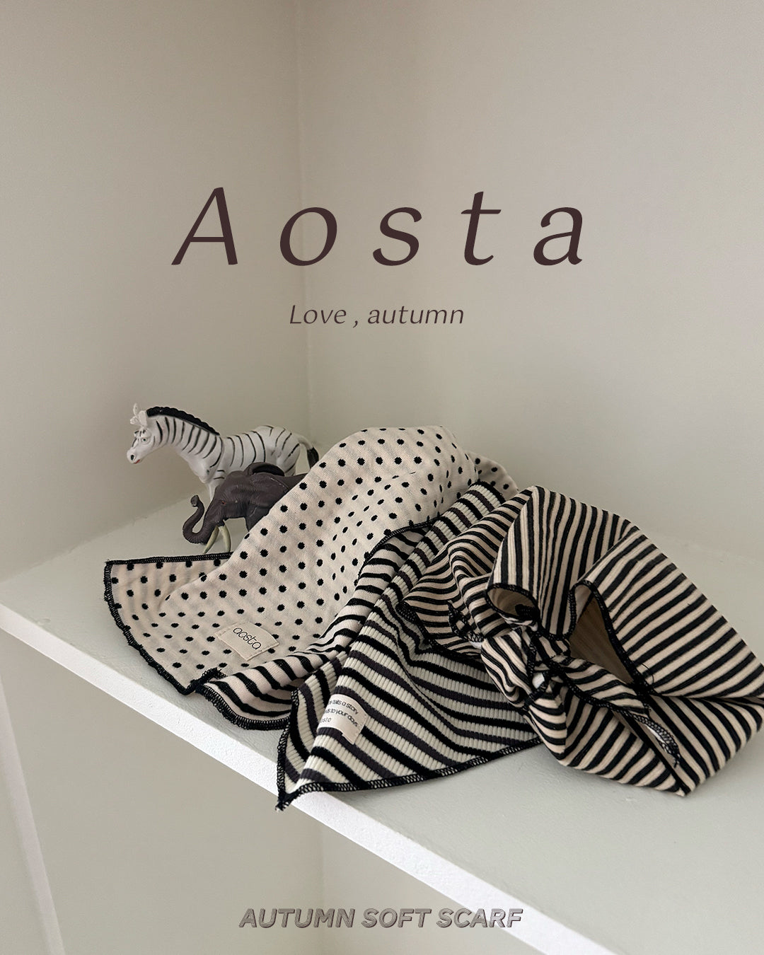 ［Aosta］Choco Chip Muffler